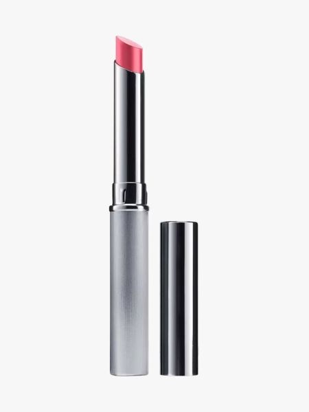 Clinique Almost Lipstick Tinted Lip Balm in Pink Honey in branded component on a light gray background